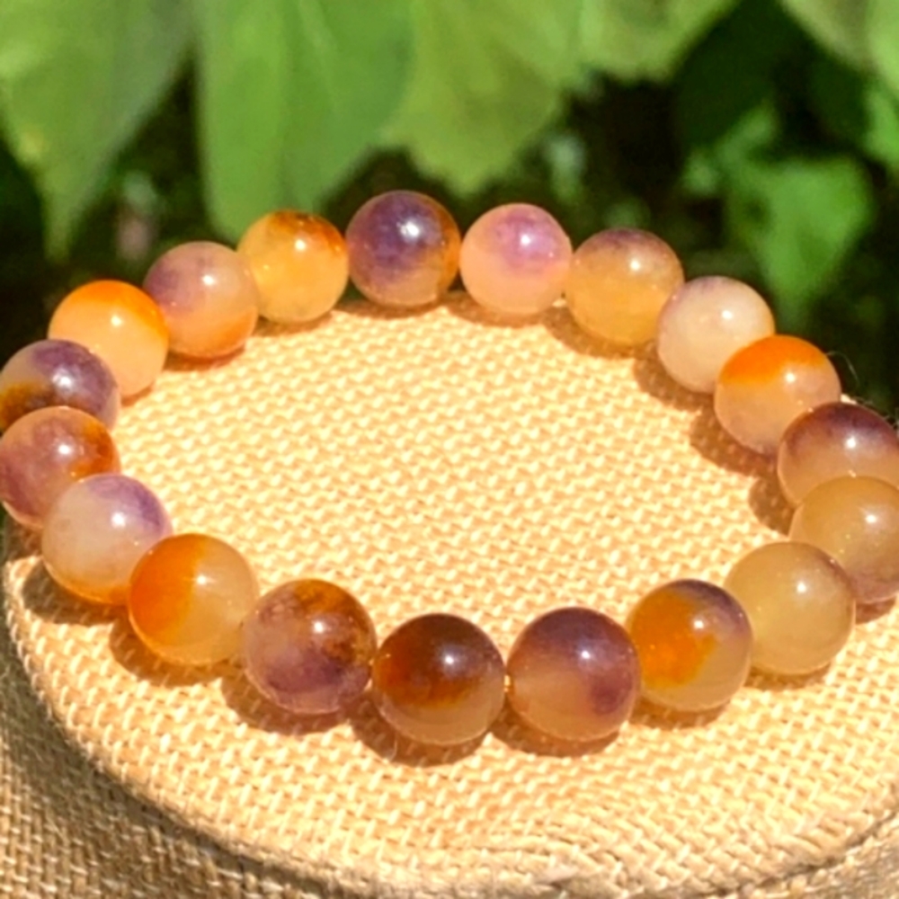9mm Ametrine Stone Bracelet, 7"